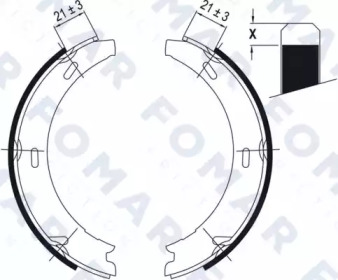 Комлект тормозных накладок FOMAR Friction FO 0416